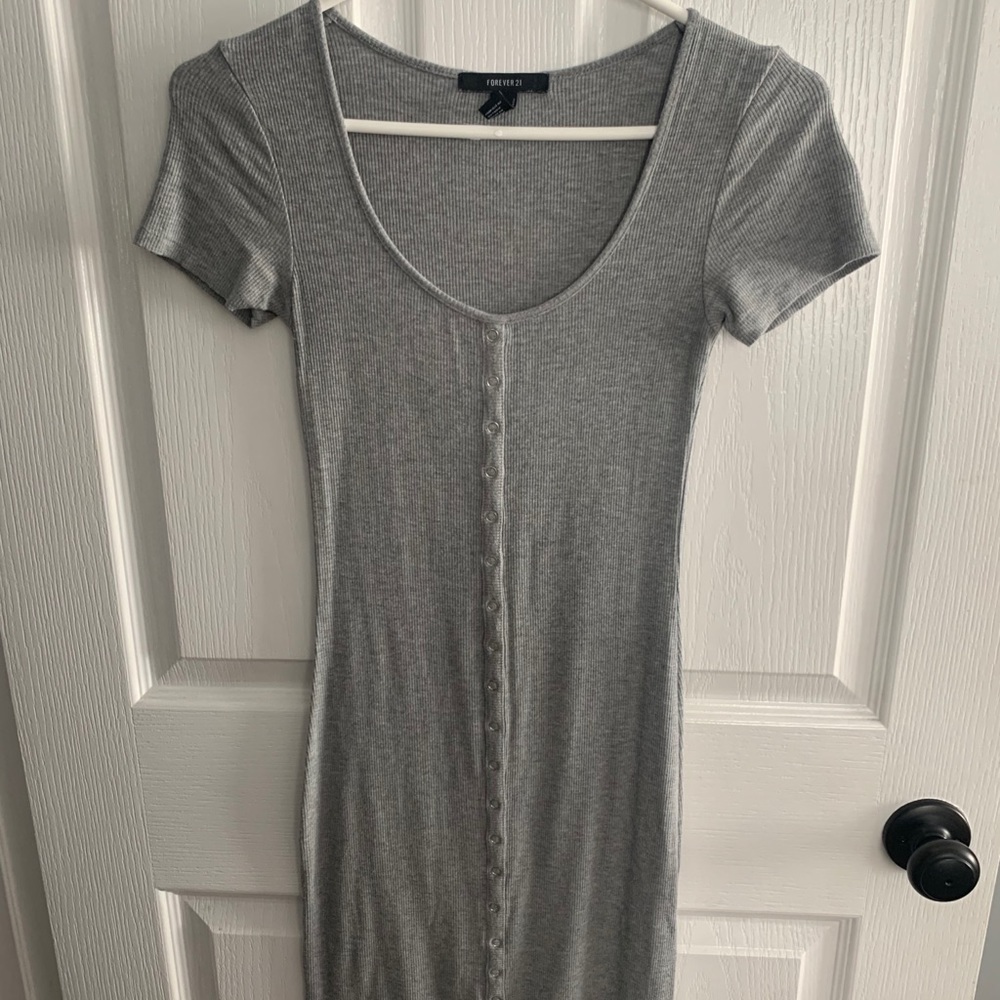 Grey mini dress
